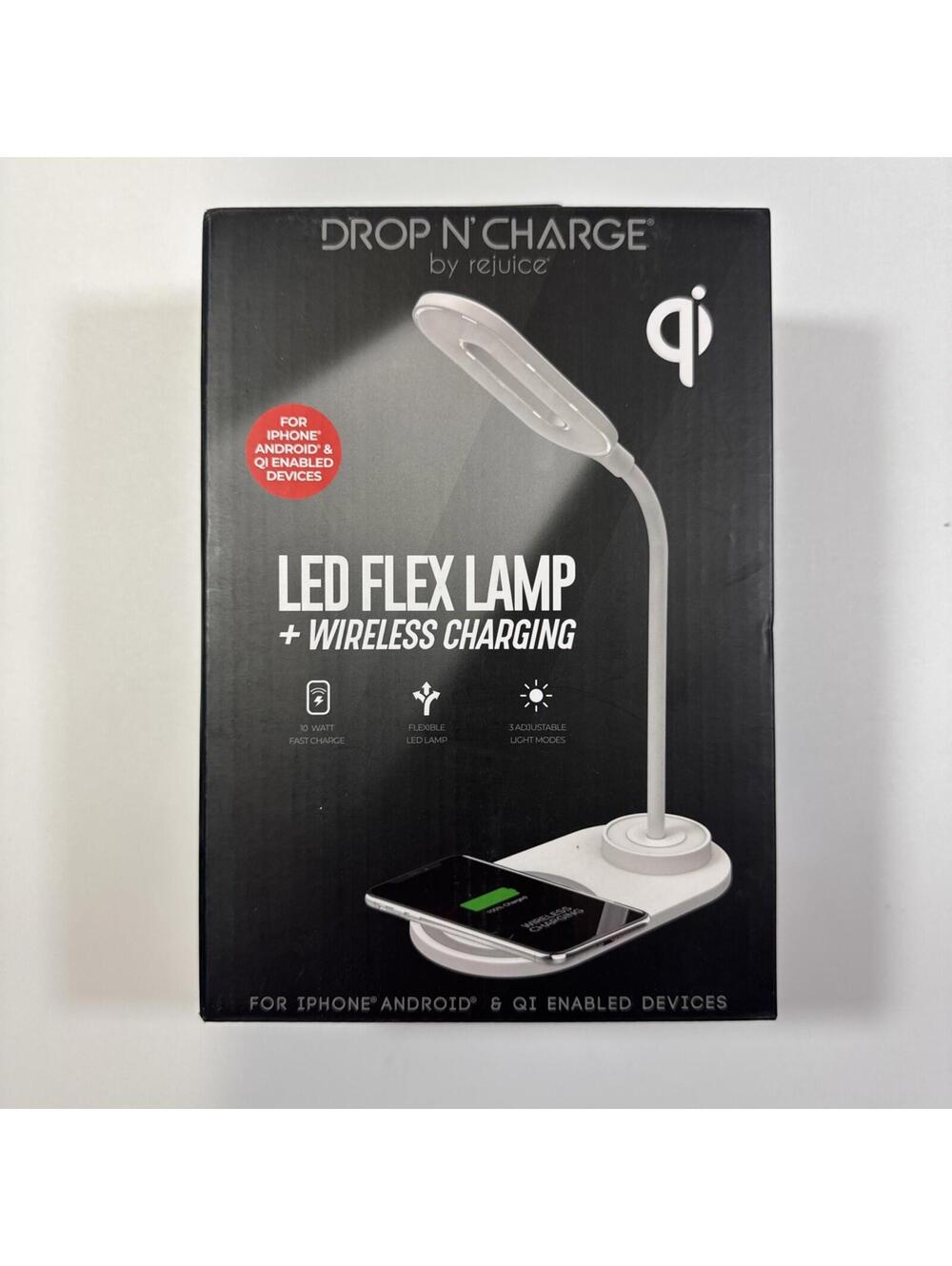 Led Flex Lamp White Fast Wireless Charging iPhone Qi Smartphone Android 10 Watt